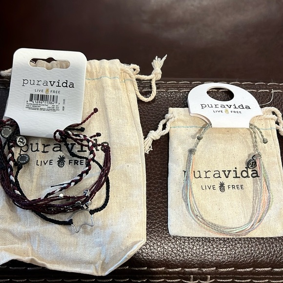 Two Pura Vida adjustable bracelet sets - Picture 1 of 4